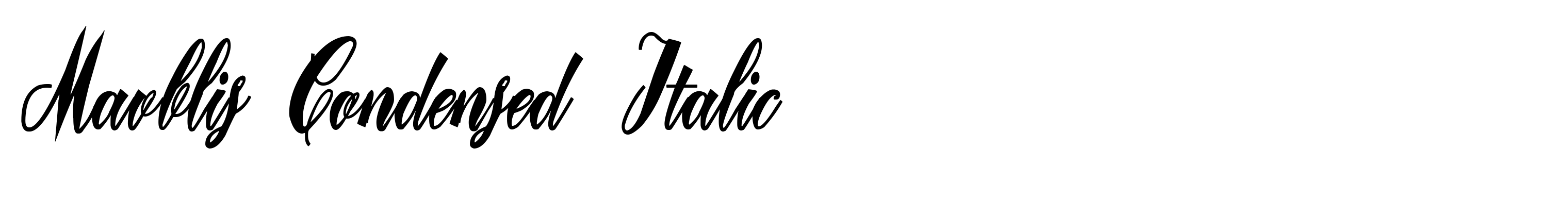 Mavblis Condensed Italic